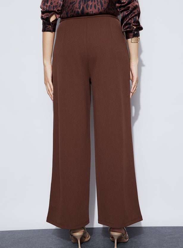 CODE CLASSIC Flat Front Mid-Rise Trousers