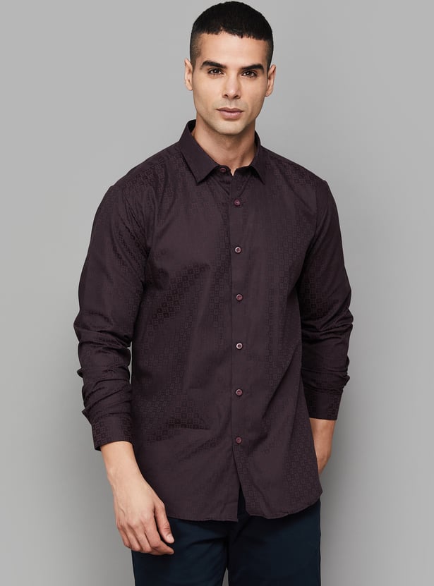 V DOT Woven Slim Fit Shirt