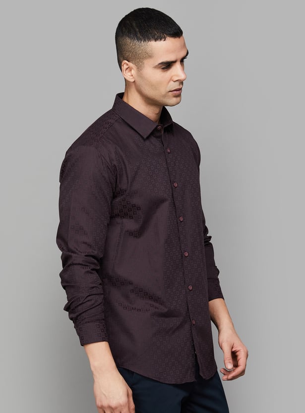 V DOT Woven Slim Fit Shirt