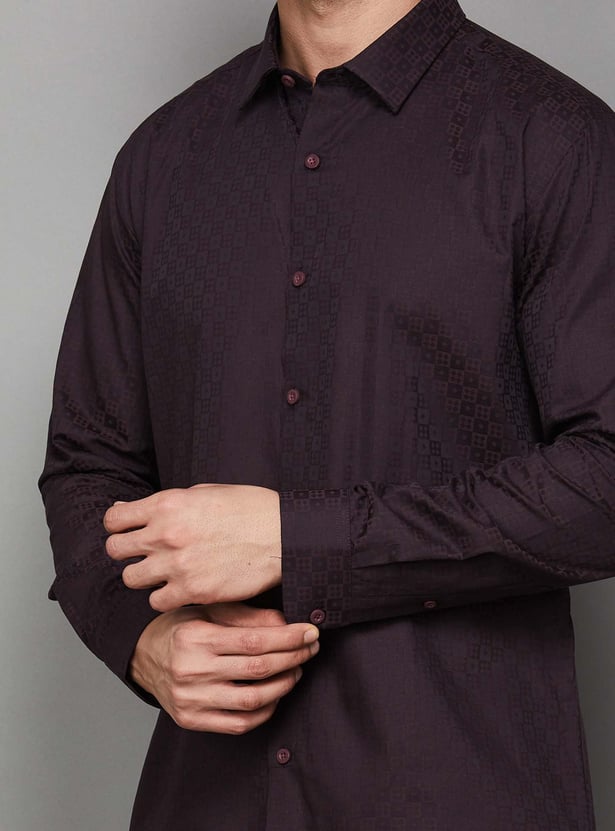 V DOT Woven Slim Fit Shirt