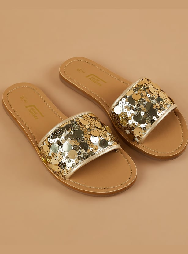FAME FOREVER Girls Sequinned Flats