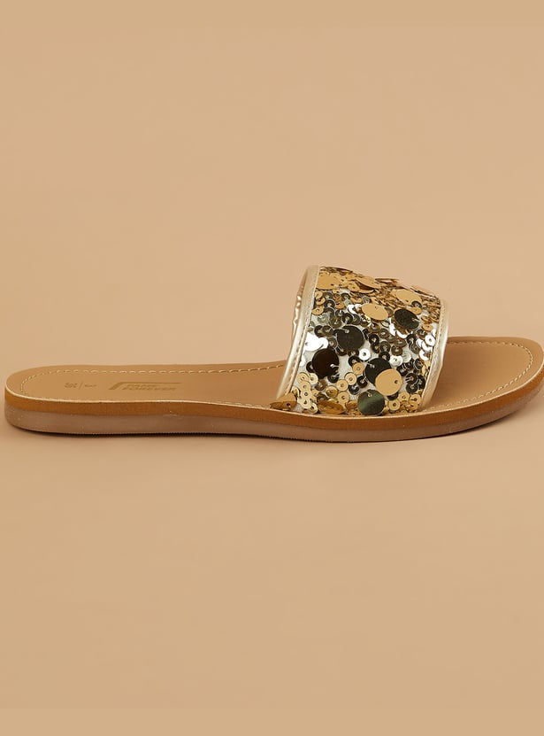 FAME FOREVER Girls Sequinned Flats