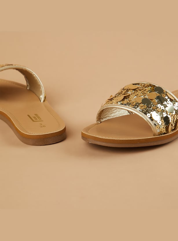 FAME FOREVER Girls Sequinned Flats