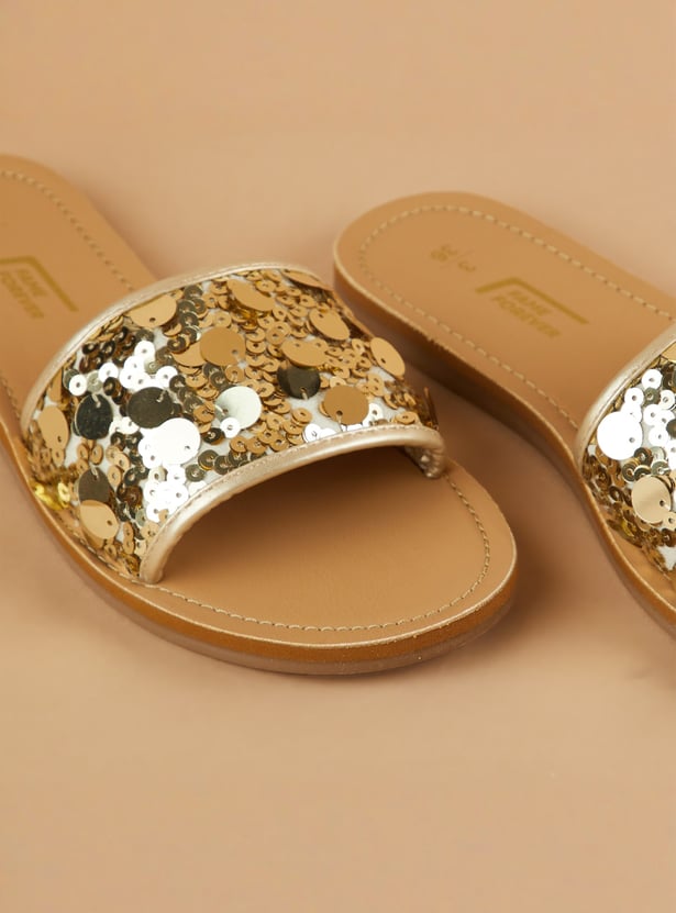 FAME FOREVER Girls Sequinned Flats