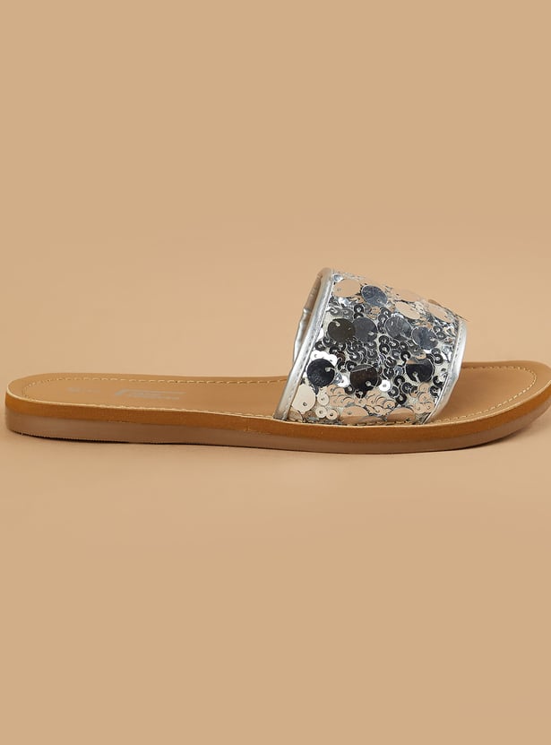 FAME FOREVER Girls Sequinned Flats