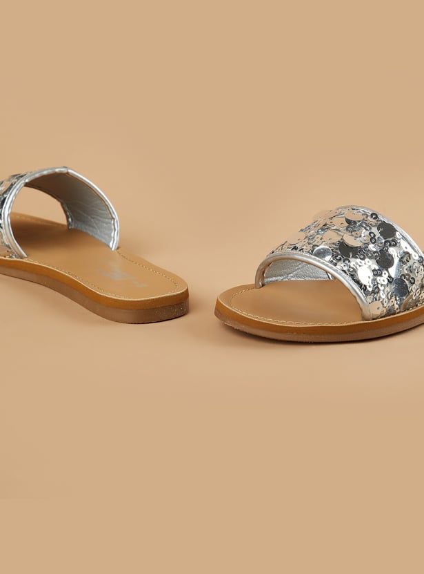 FAME FOREVER Girls Sequinned Flats