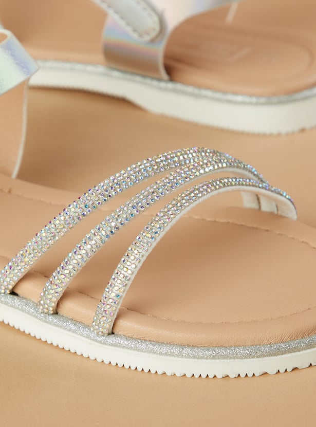 FAME FOREVER Girls Embellished Flats