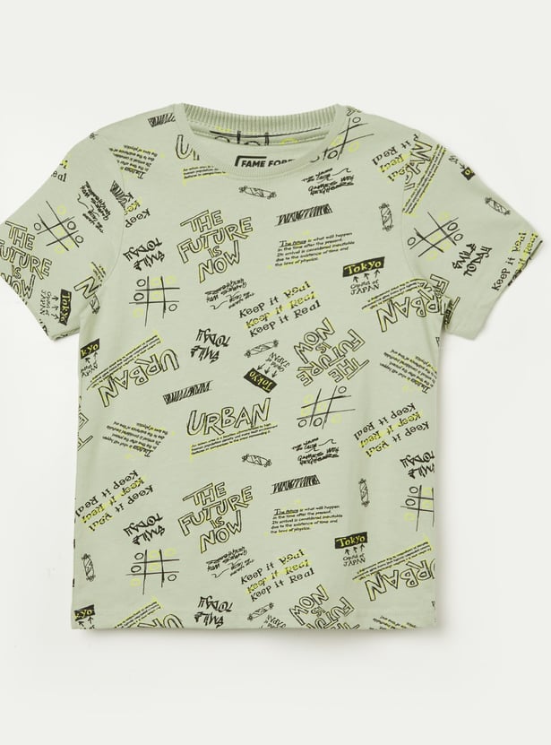 FAME FOREVER Boys Printed T-shirt