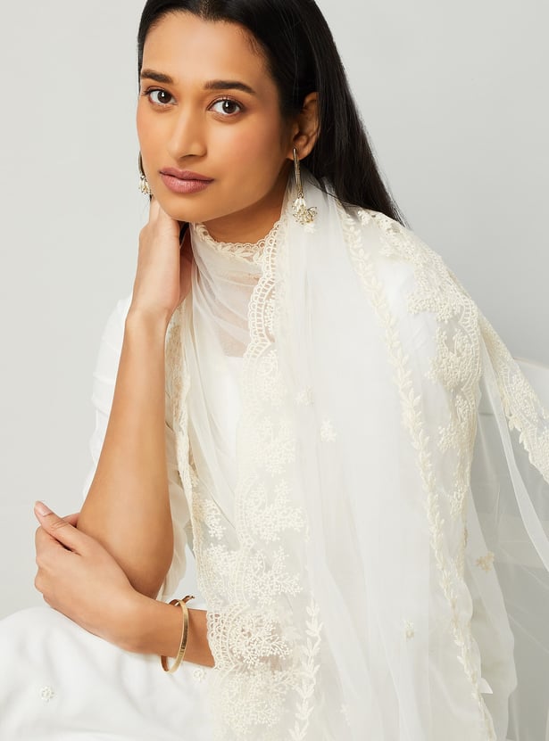 MELANGE Embroidered Dupatta