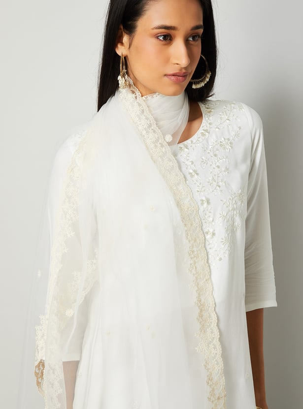 MELANGE Embroidered Dupatta