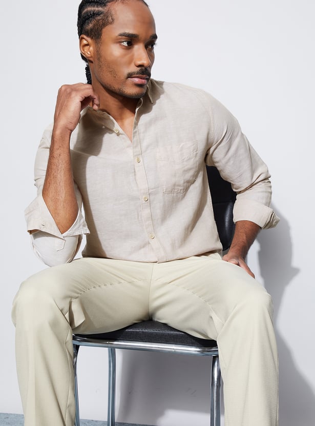 CODE Solid Regular Fit Shirt