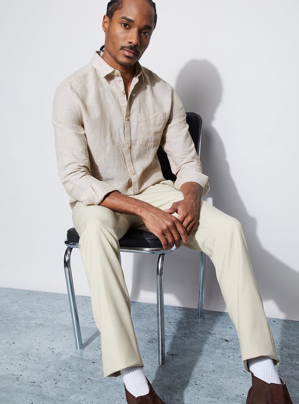 CODE Solid Regular Fit Shirt