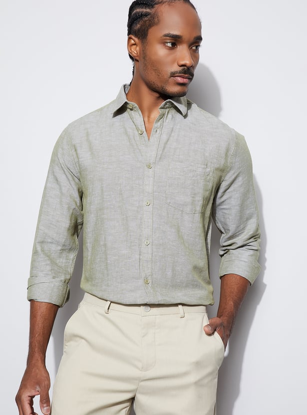 CODE Solid Regular Fit Shirt