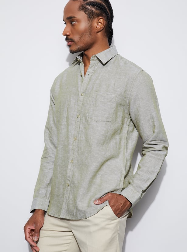 CODE Solid Regular Fit Shirt