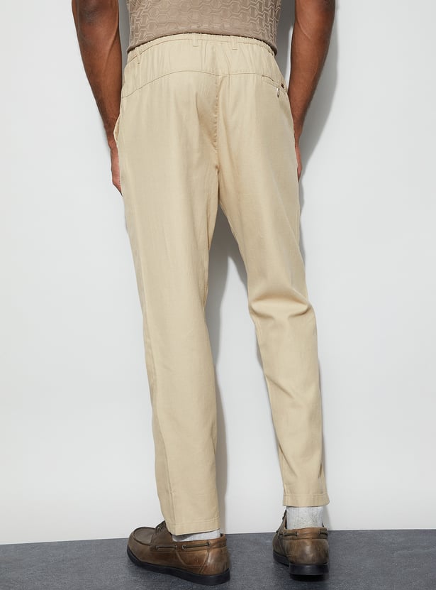 CODE UNWIND Solid Regular Fit Trousers
