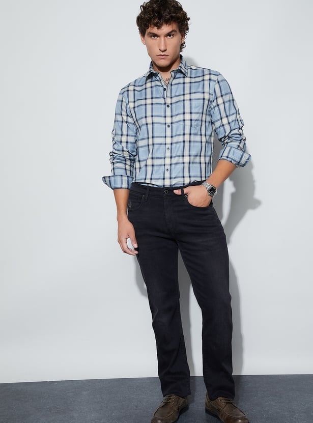 CODE Checked Regular Fit Shirt