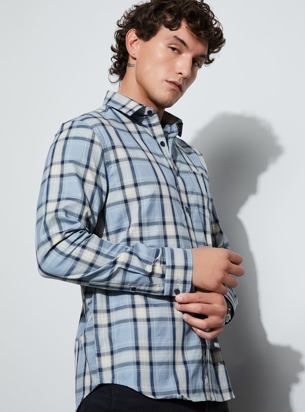 CODE Checked Regular Fit Shirt