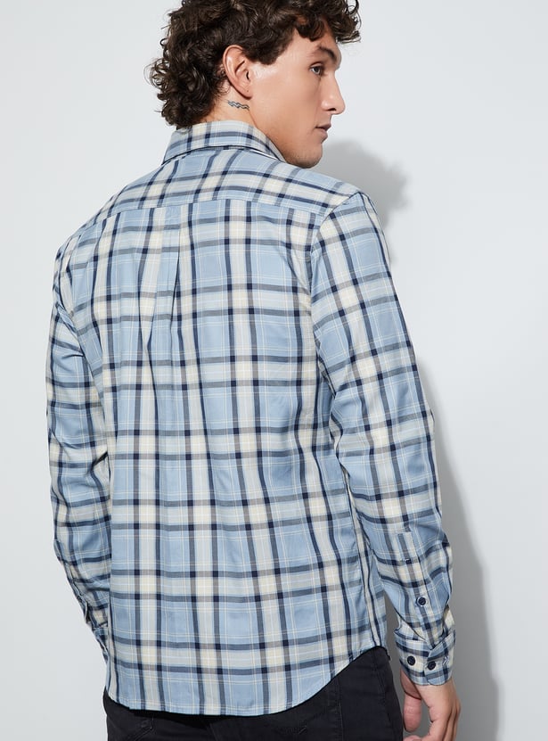 CODE Checked Regular Fit Shirt