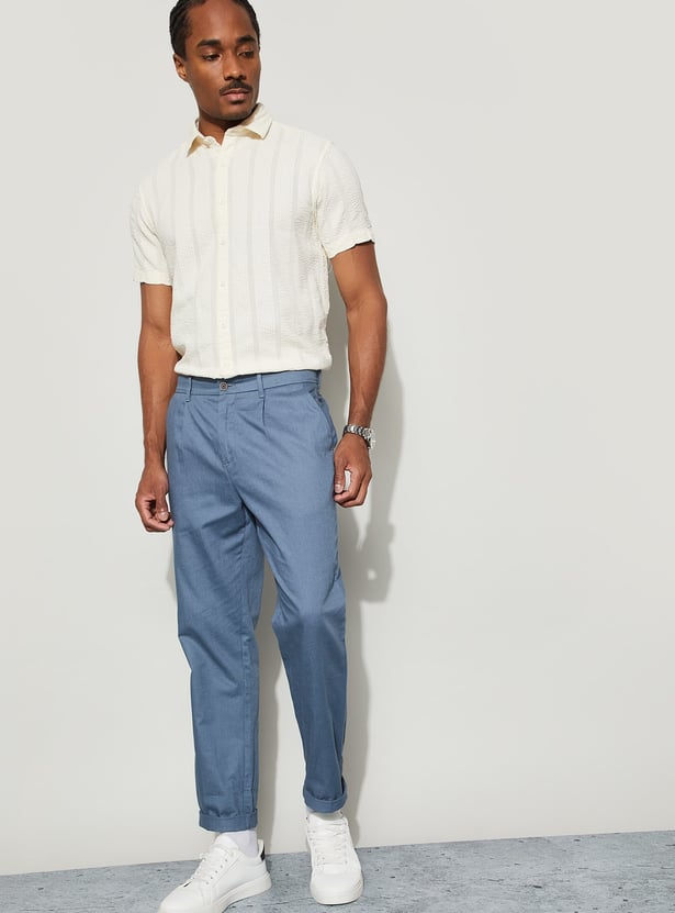 CODE Seersucker Regular Fit Shirt