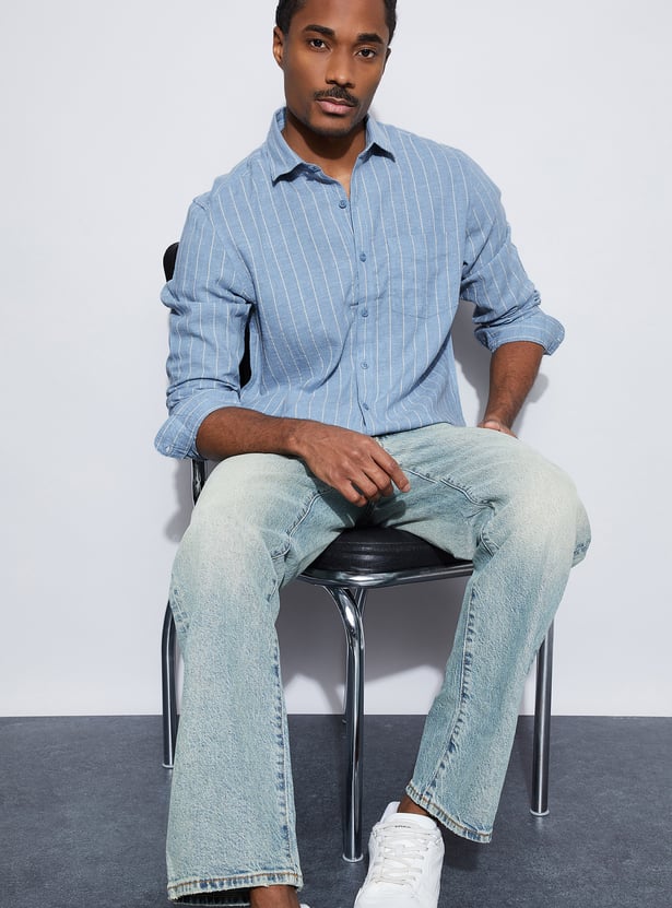 CODE Striped Regular Fit Shirt