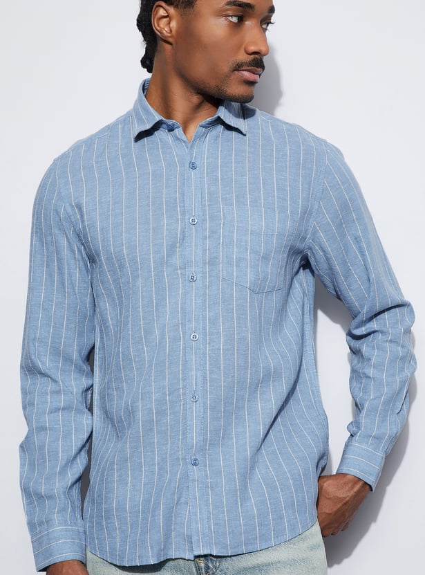 CODE Striped Regular Fit Shirt