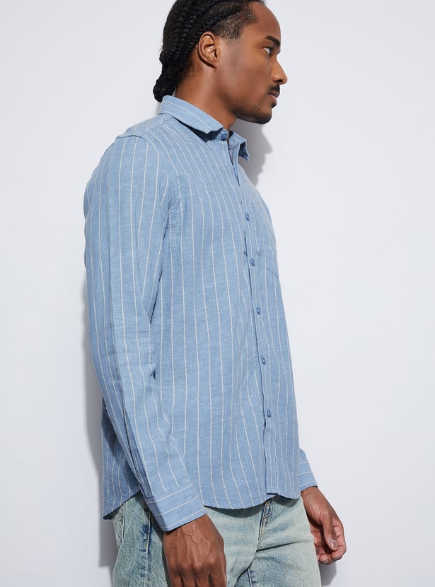 CODE Striped Regular Fit Shirt