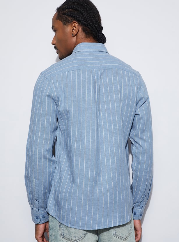 CODE Striped Regular Fit Shirt