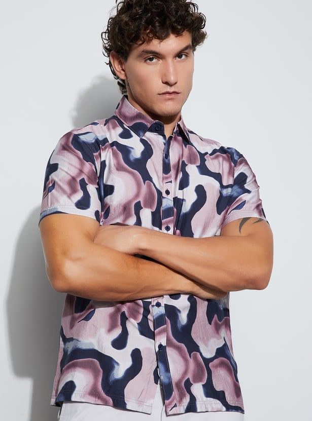 CODE UNWIND Printed Regular Fit Shirt