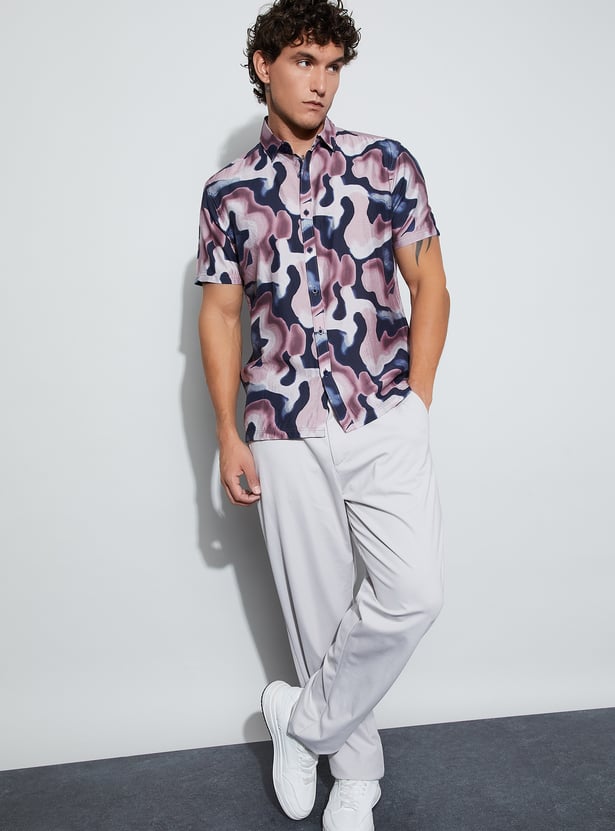 CODE UNWIND Printed Regular Fit Shirt