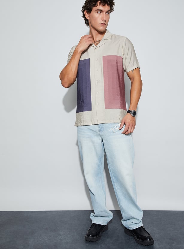 CODE Printed Regular Fit Shirt