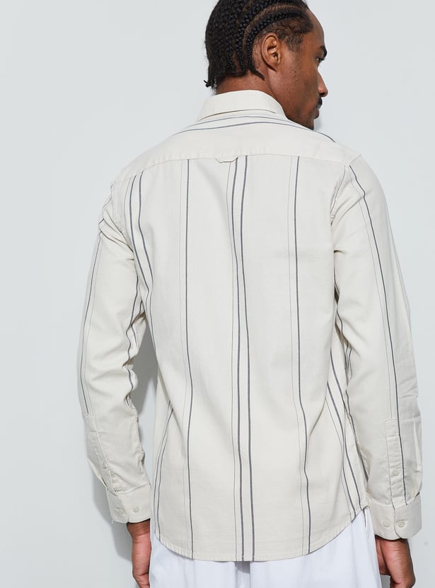 CODE Striped Slim Fit Shirt
