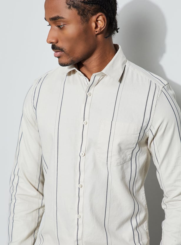 CODE Striped Slim Fit Shirt