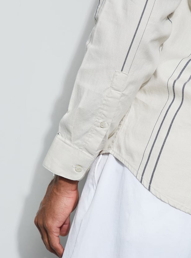 CODE Striped Slim Fit Shirt