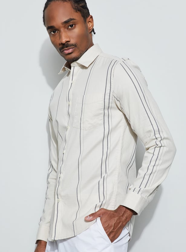 CODE Striped Slim Fit Shirt