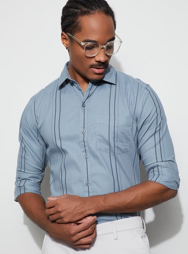 CODE Striped Slim Fit Shirt