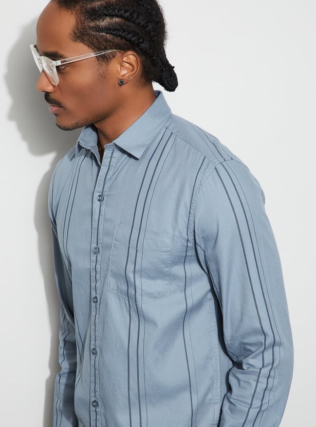 CODE Striped Slim Fit Shirt