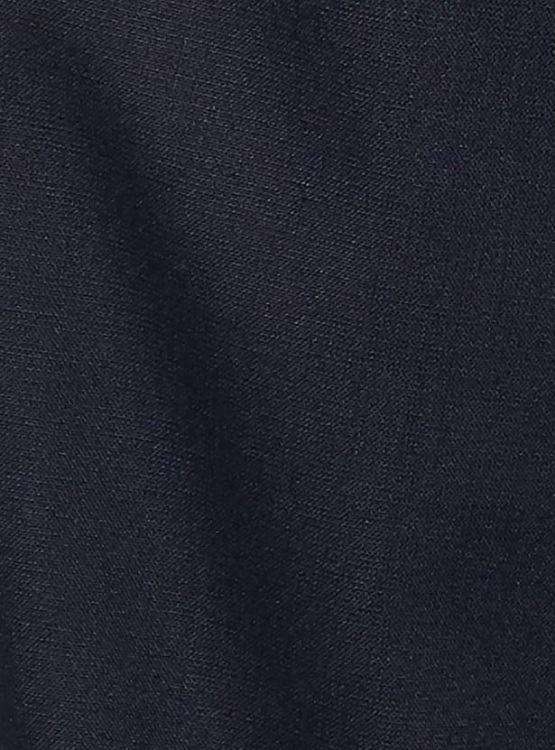 CODE Solid Slim Tapered Formal Trousers
