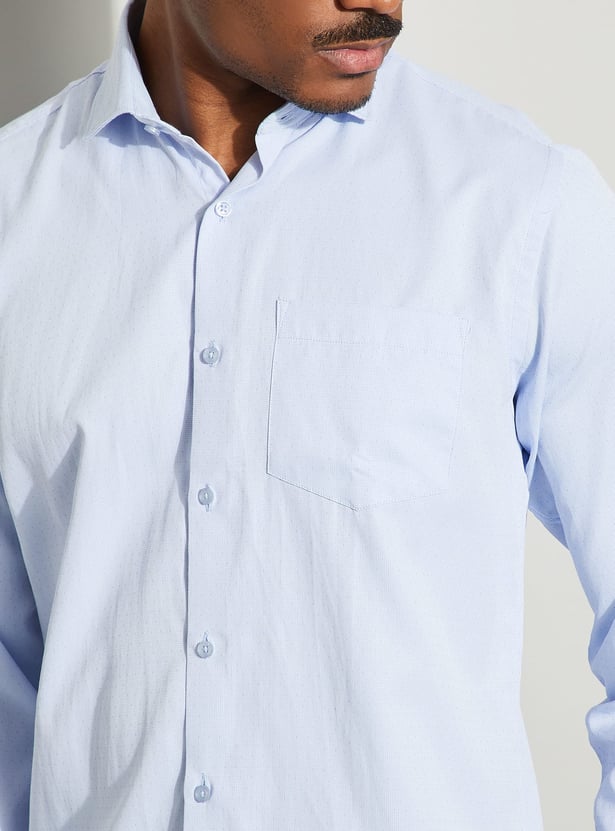 CODE Patterned Regular Fit Formal Shirt