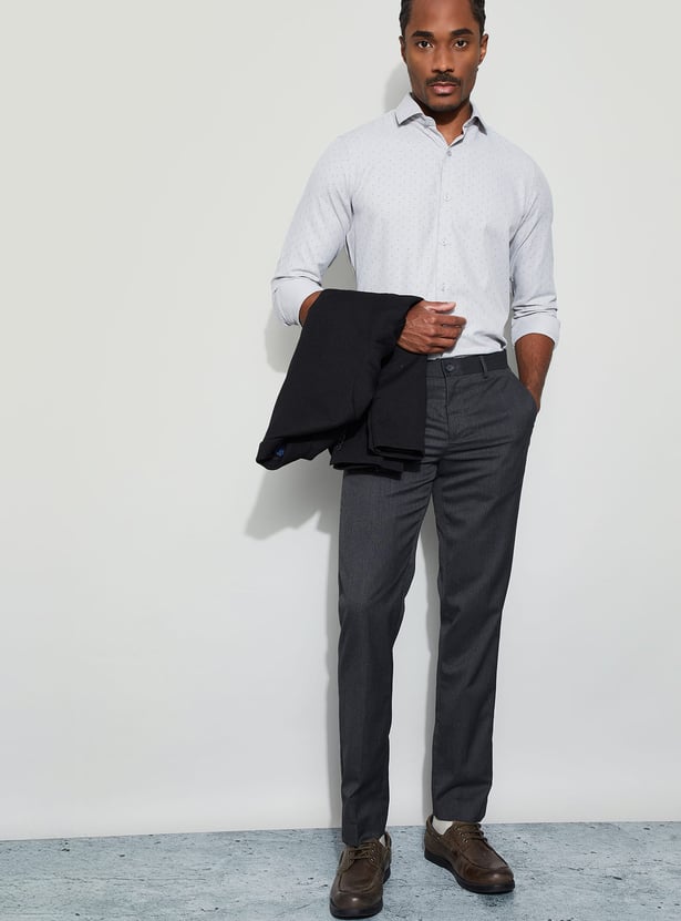 CODE Printed Slim Fit Formal Shirt
