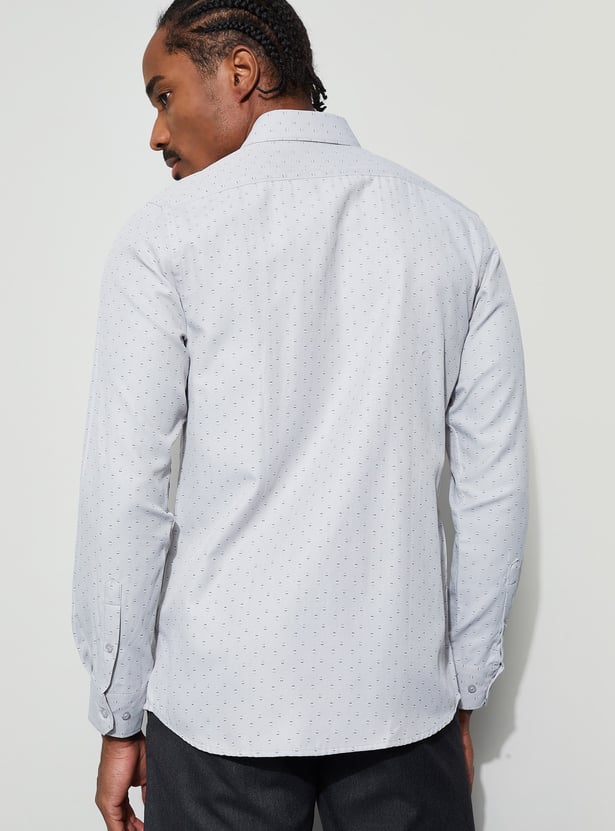 CODE Printed Slim Fit Formal Shirt
