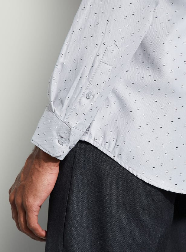 CODE Printed Slim Fit Formal Shirt
