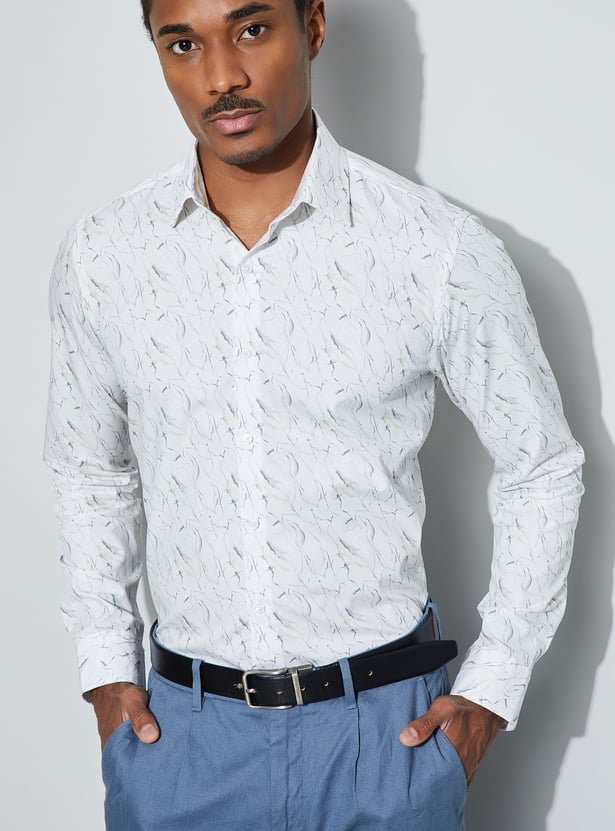 CODE Printed Slim Fit Formal Shirt