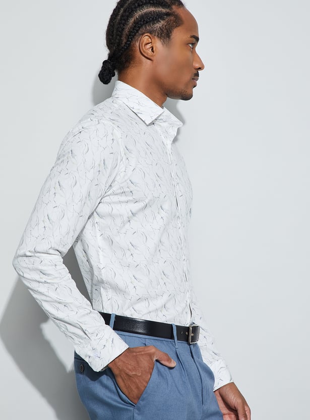 CODE Printed Slim Fit Formal Shirt