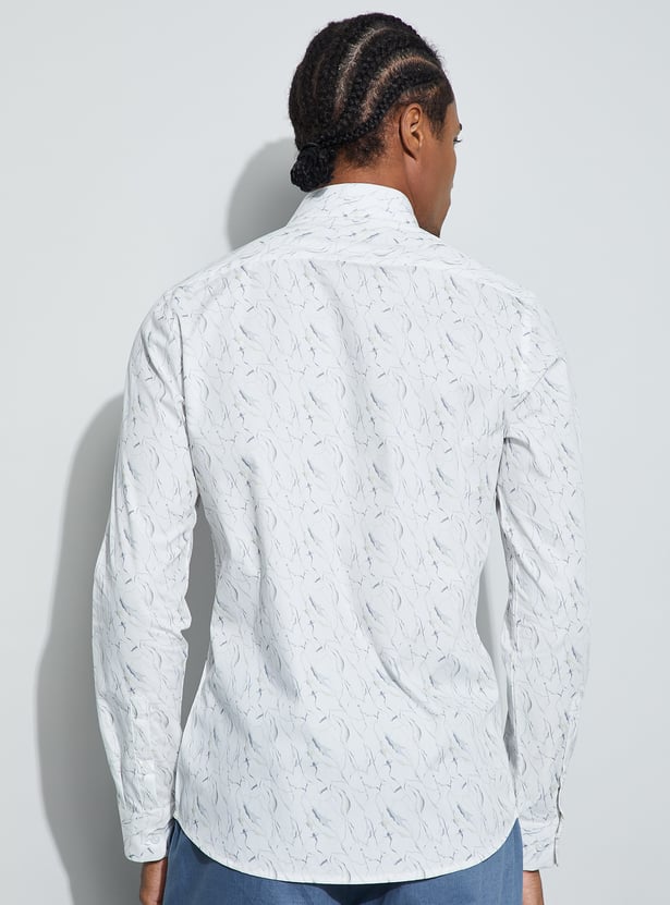 CODE Printed Slim Fit Formal Shirt