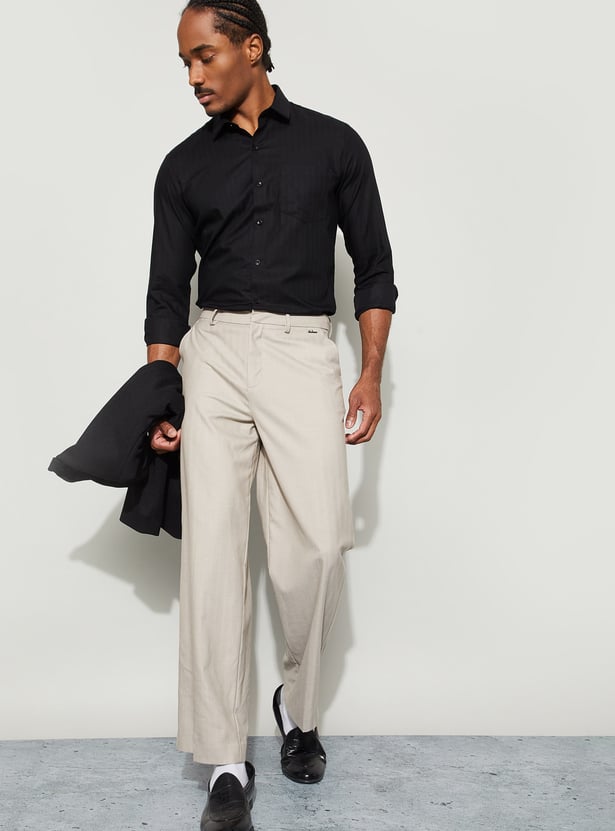 CODE Herringbone Slim Fit Formal Shirt