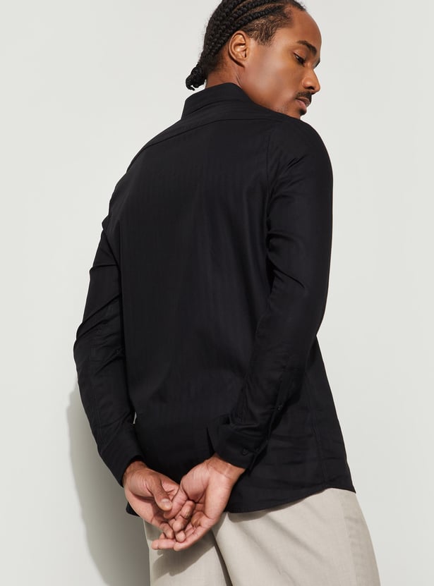 CODE Herringbone Slim Fit Formal Shirt