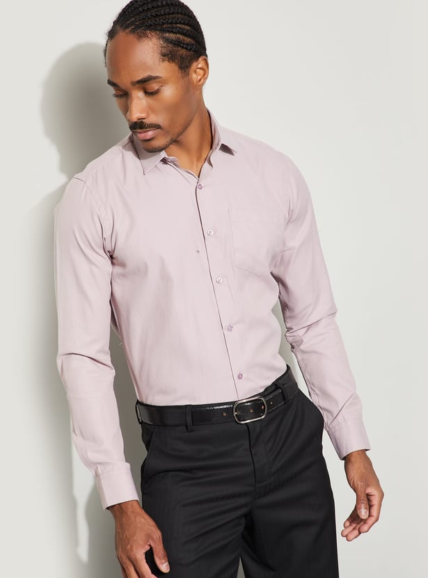 CODE Textured Slim Fit Formal Shirt