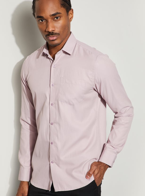 CODE Textured Slim Fit Formal Shirt