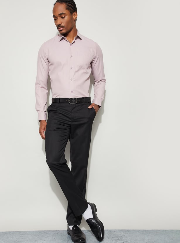 CODE Textured Slim Fit Formal Shirt