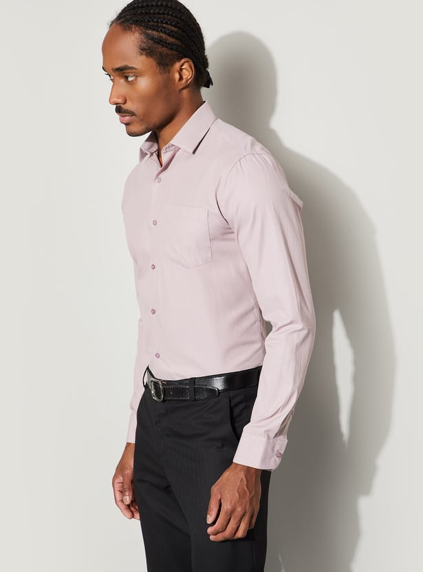 CODE Textured Slim Fit Formal Shirt